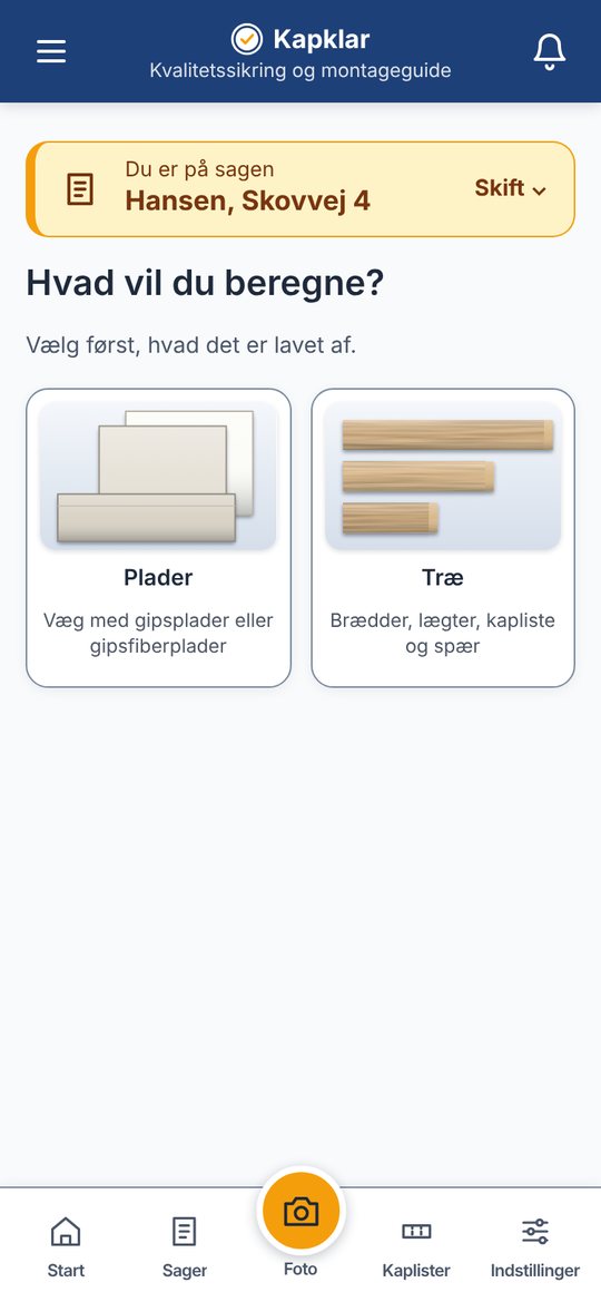 Kapklar: vælg plader eller træ